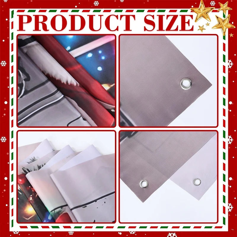 Christmas Door Banner – Santa Claus Flag Holiday Door Decoration for Home - ZOOMNSTORE