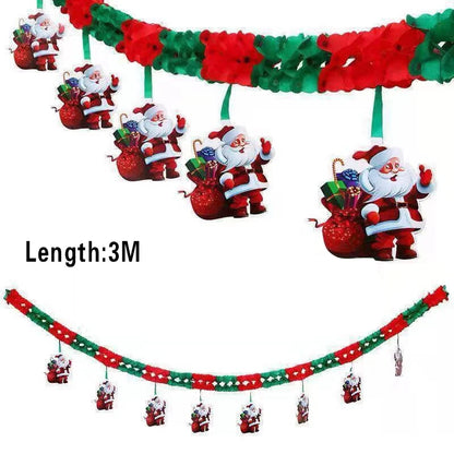 Christmas Door Cover - Santa Claus Curtain 185x90cm | Festive Holiday Decor - ZOOMNSTORE