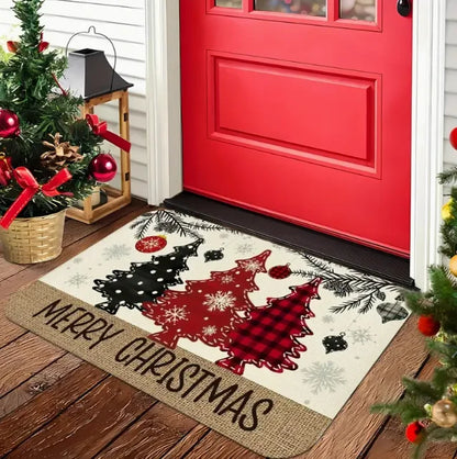 Merry Christmas Door Mat - Outdoor Welcome Mat for Home Decor - ZOOMNSTORE