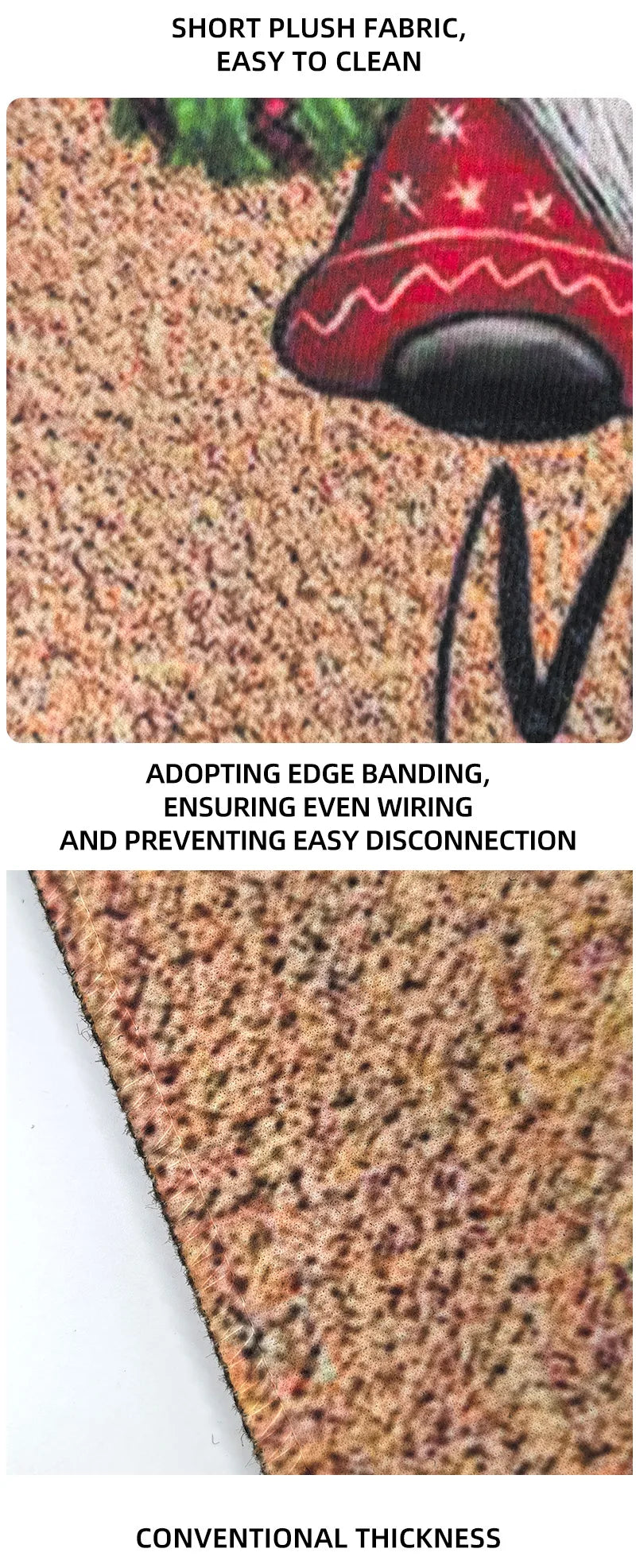 Christmas Dwarf Door Mat - Santa Claus Holiday Floor Mat for IndoorOutdoor Use - ZOOMNSTORE