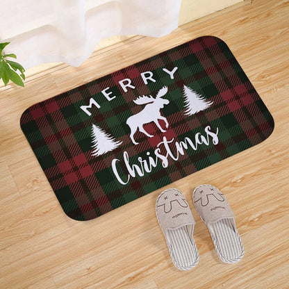 Christmas Door Mat - Santa Claus Outdoor Holiday Carpet | Festive Welcome Mat, Non Slip Rug - ZOOMNSTORE