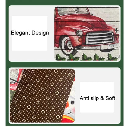 Christmas Doormat - Anti-Slip Holiday Floor Mat for Home Decoration and New Year Gift - ZOOMNSTORE