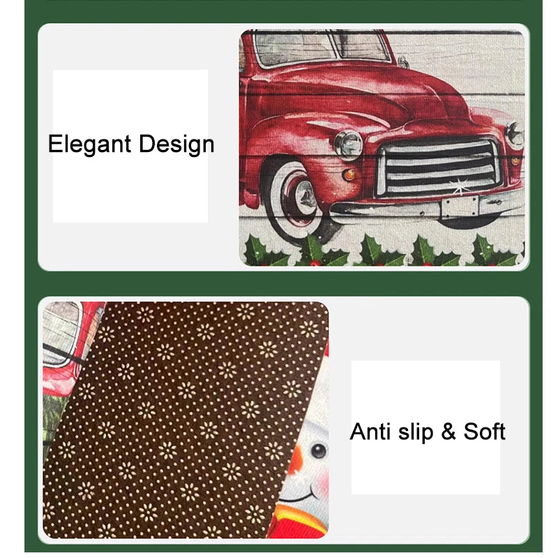 Christmas Doormat - Anti-Slip Holiday Floor Mat for Home Decoration and New Year Gift - ZOOMNSTORE