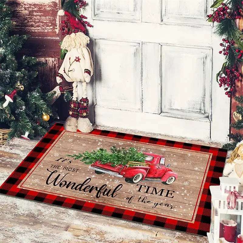 Christmas Doormat - Anti-Slip Holiday Floor Mat for Home Decoration and New Year Gift - ZOOMNSTORE