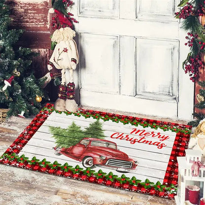 Christmas Doormat - Anti-Slip Holiday Floor Mat for Home Decoration and New Year Gift - ZOOMNSTORE