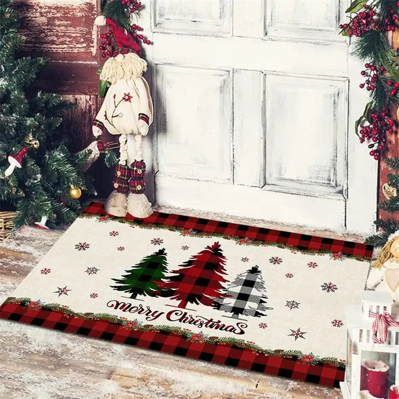Christmas Doormat - Anti-Slip Holiday Floor Mat for Home Decoration and New Year Gift - ZOOMNSTORE