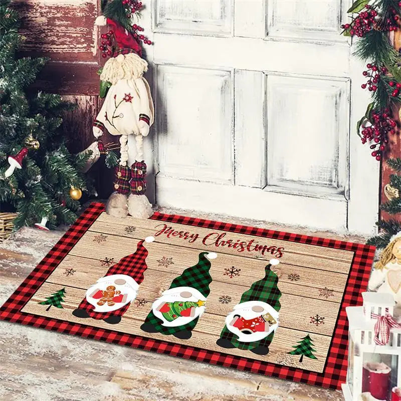 Christmas Doormat - Anti-Slip Holiday Floor Mat for Home Decoration and New Year Gift - ZOOMNSTORE