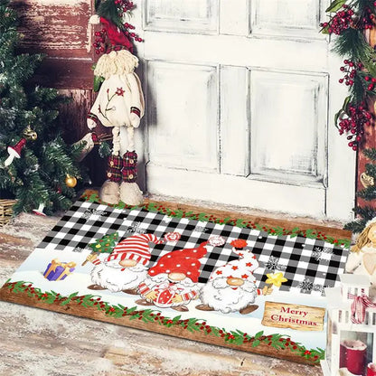 Christmas Doormat - Anti-Slip Holiday Floor Mat for Home Decoration and New Year Gift - ZOOMNSTORE