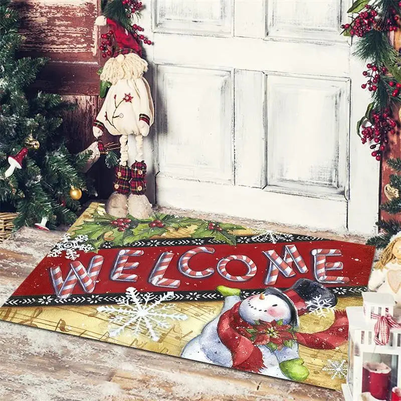 Christmas Doormat - Anti-Slip Holiday Floor Mat for Home Decoration and New Year Gift - ZOOMNSTORE