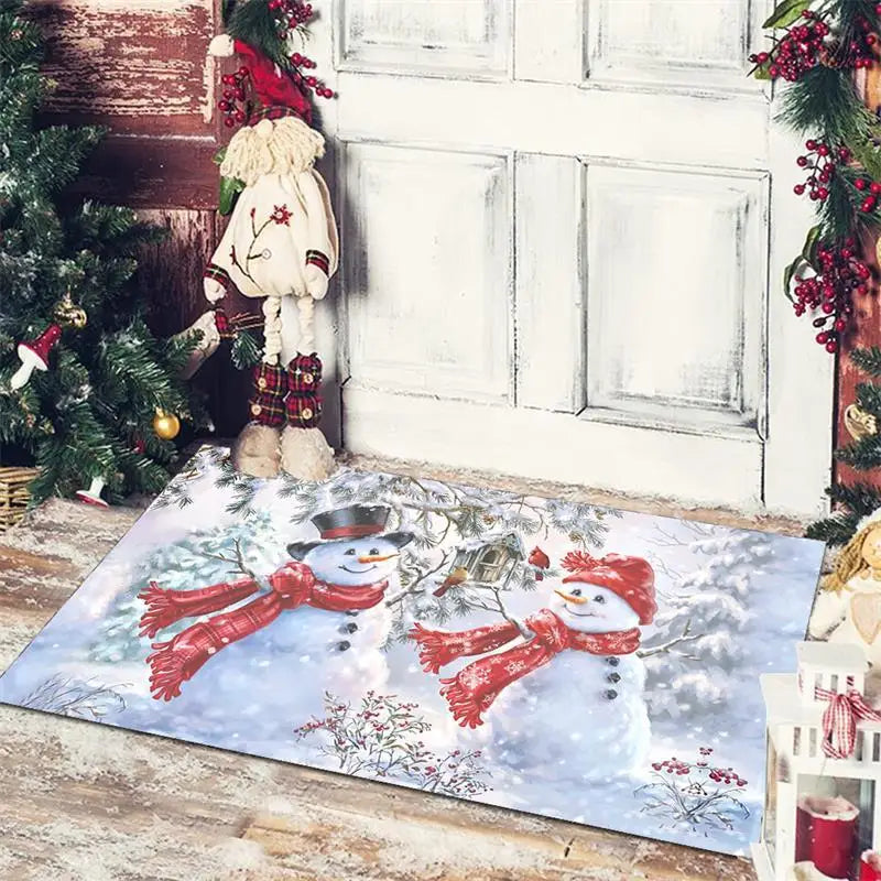 Christmas Doormat - Anti-Slip Holiday Floor Mat for Home Decoration and New Year Gift - ZOOMNSTORE