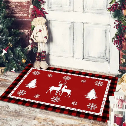 Christmas Doormat - Anti-Slip Holiday Floor Mat for Home Decoration and New Year Gift - ZOOMNSTORE