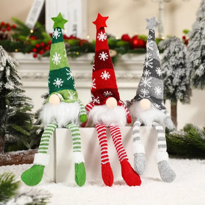 Christmas Gnome Doll Ornaments - LED Plush Tree Decorations for Kids and Home - ZOOMNSTORE