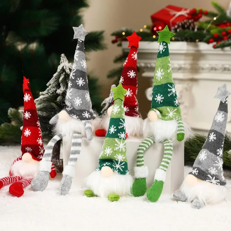 Christmas Gnome Doll Ornaments - LED Plush Tree Decorations for Kids and Home - ZOOMNSTORE