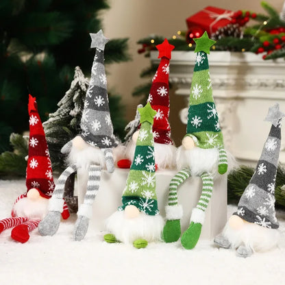 Christmas Gnome Doll Ornaments - LED Plush Tree Decorations for Kids and Home - ZOOMNSTORE