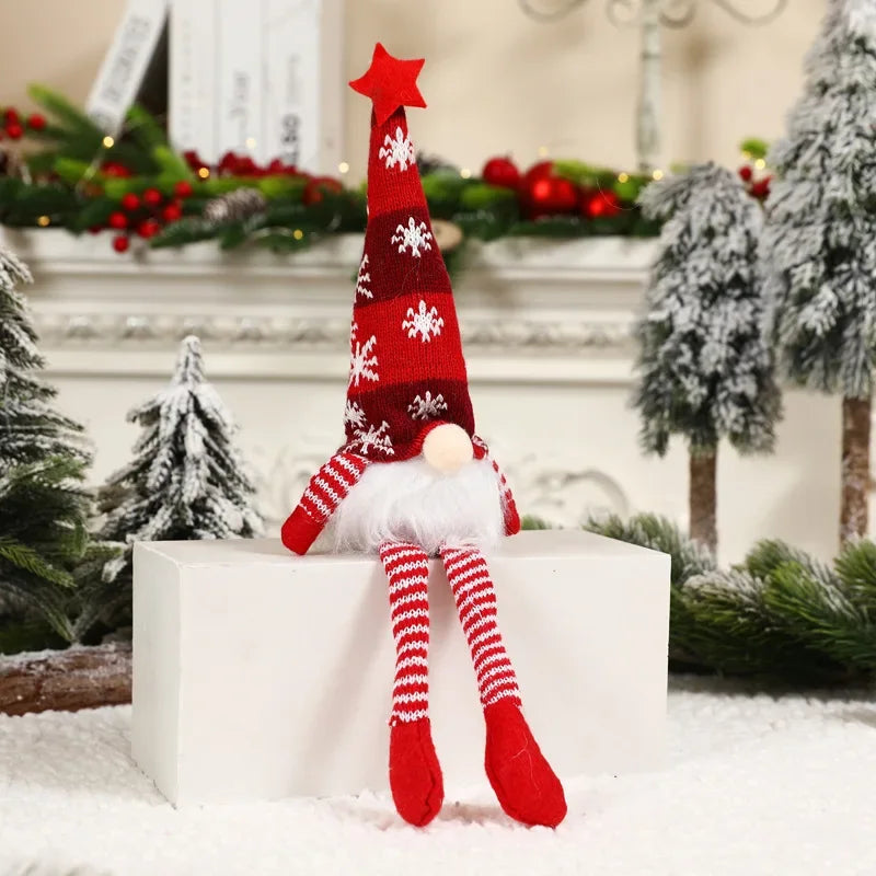 Christmas Gnome Doll Ornaments - LED Plush Tree Decorations for Kids and Home - ZOOMNSTORE