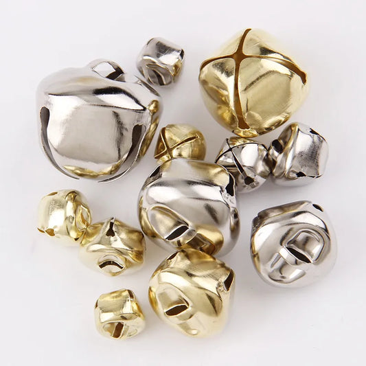 Mix Size Silver Bell Ornaments - 10PC Christmas Tree Decorations  DIY Crafts - ZOOMNSTORE