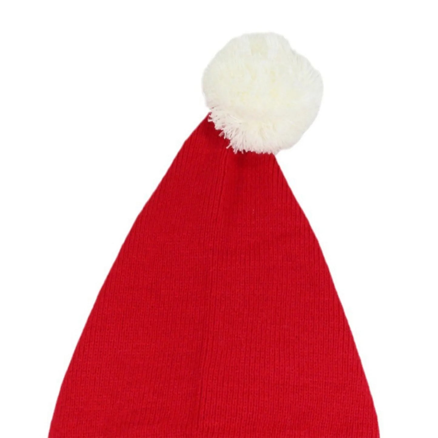 Christmas Elf Santa Beanie - Knitted Red Green Striped Hat - ZOOMNSTORE