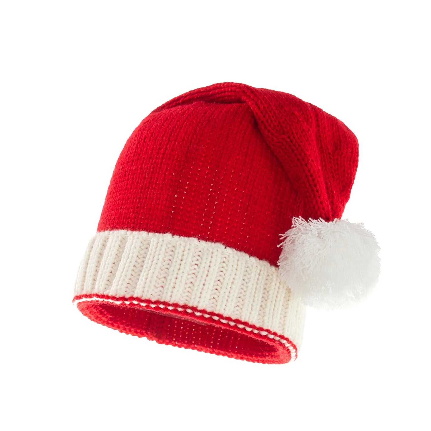 Christmas Pom Pom Beanie Hat - Soft Knitted Santa Hat for Adults  Kids Holiday Gift  Decoration 2023 - ZOOMNSTORE
