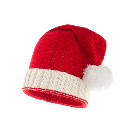 Christmas Pom Pom Beanie Hat - Soft Knitted Santa Hat for Adults  Kids Holiday Gift  Decoration 2023 - ZOOMNSTORE