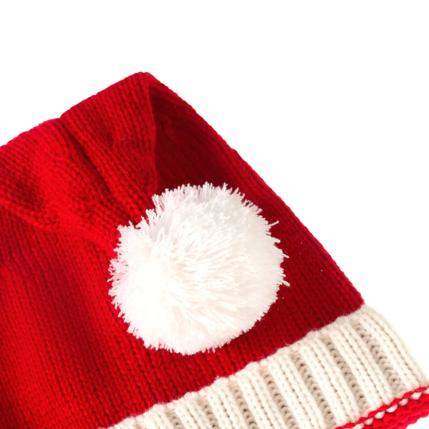 Christmas Pom Pom Beanie Hat - Soft Knitted Santa Hat for Adults  Kids Holiday Gift  Decoration 2023 - ZOOMNSTORE