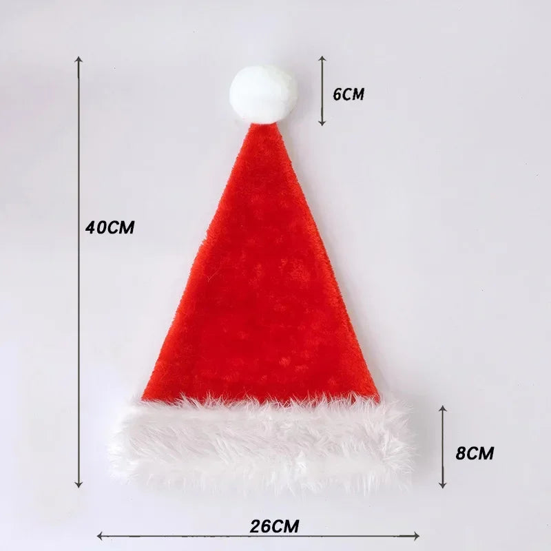 Christmas Pom Pom Beanie Hat - Soft Knitted Santa Hat for Adults  Kids Holiday Gift  Decoration 2023 - ZOOMNSTORE
