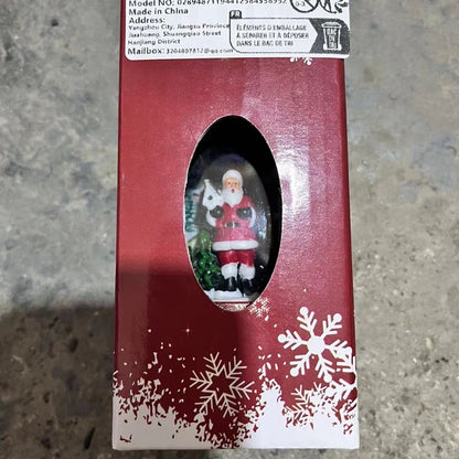 Christmas Phone Booth Lights – LED Holiday Lights with Santa Claus Ornament & Snowman Scene - ZOOMNSTORE