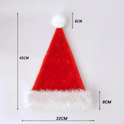 Christmas Pom Pom Beanie Hat - Soft Knitted Santa Hat for Adults  Kids Holiday Gift  Decoration 2023 - ZOOMNSTORE