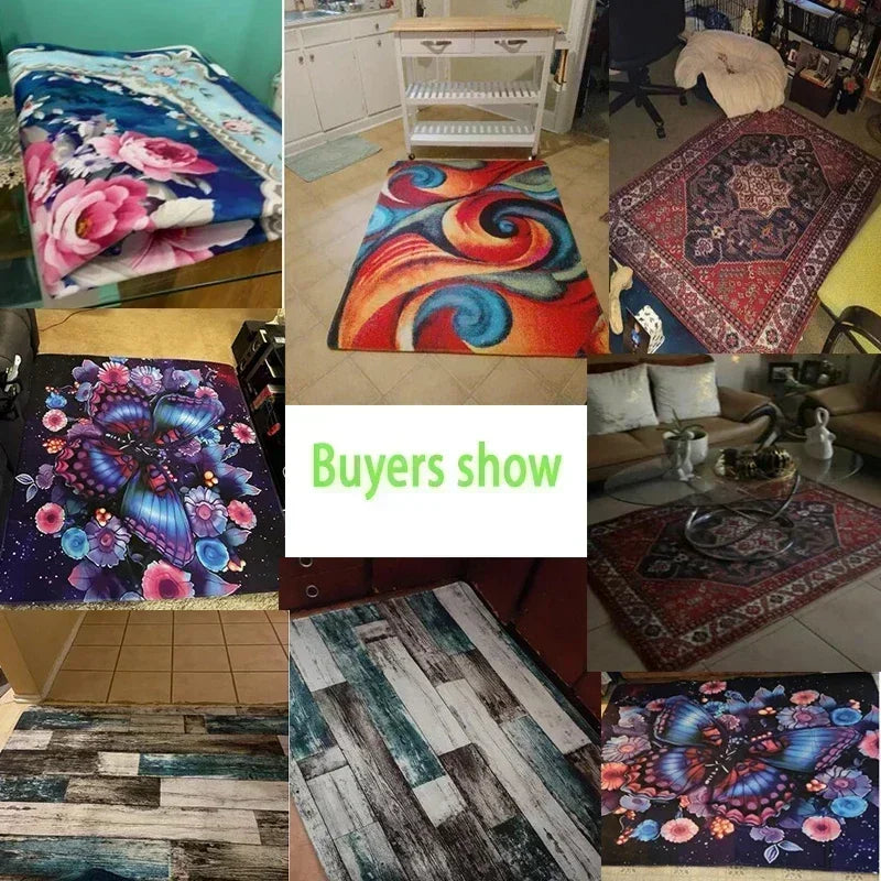 Christmas Snowman Rug - Red Kitchen Carpet  Door Mat Home Decor - ZOOMNSTORE