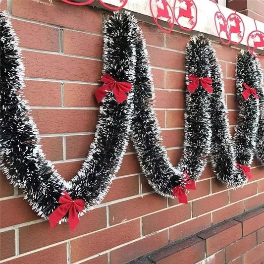 Christmas Ribbon Garland - 2M Holiday Decoration for Tree  Parties - ZOOMNSTORE