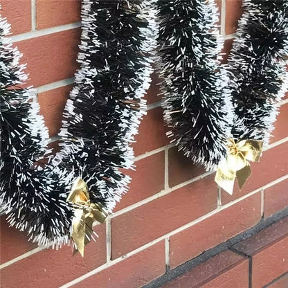 Christmas Ribbon Garland - 2M Holiday Decoration for Tree  Parties - ZOOMNSTORE
