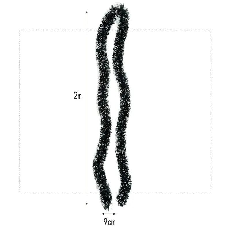 Christmas Ribbon Garland - 2M Holiday Decoration for Tree  Parties - ZOOMNSTORE