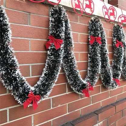 Christmas Ribbon Garland - 2M Holiday Decoration for Tree  Parties - ZOOMNSTORE