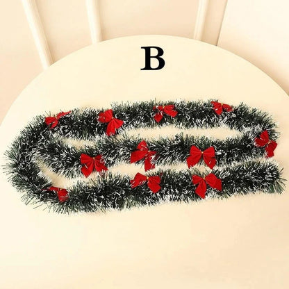 Christmas Ribbon Garland - 2M Holiday Decoration for Tree  Parties - ZOOMNSTORE