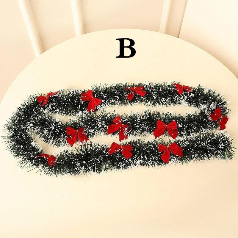 Christmas Ribbon Garland - 2M Holiday Decoration for Tree  Parties - ZOOMNSTORE