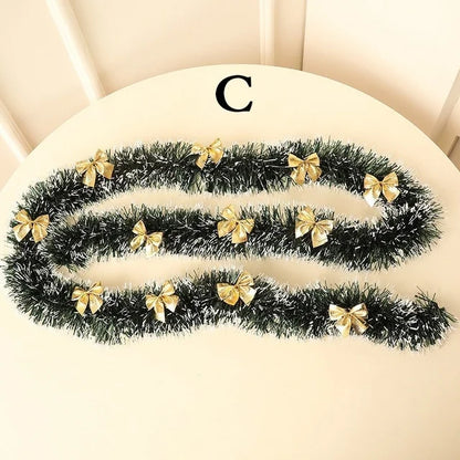 Christmas Ribbon Garland - 2M Holiday Decoration for Tree  Parties - ZOOMNSTORE
