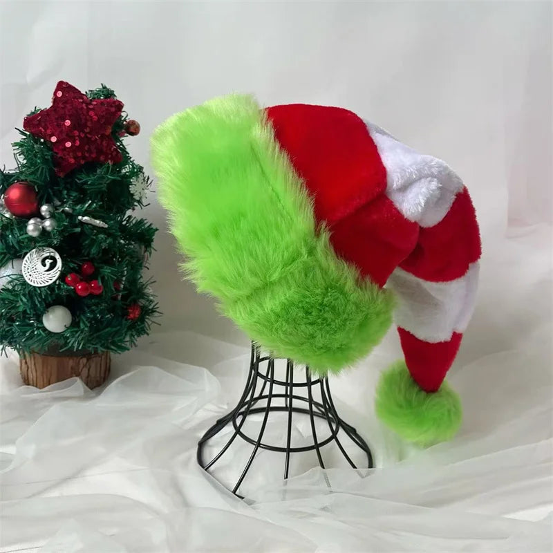 Unisex Plush Christmas Santa Hat - Holiday Party Accessory 2025 - ZOOMNSTORE