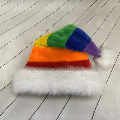Unisex Plush Christmas Santa Hat - Holiday Party Accessory 2025 - ZOOMNSTORE
