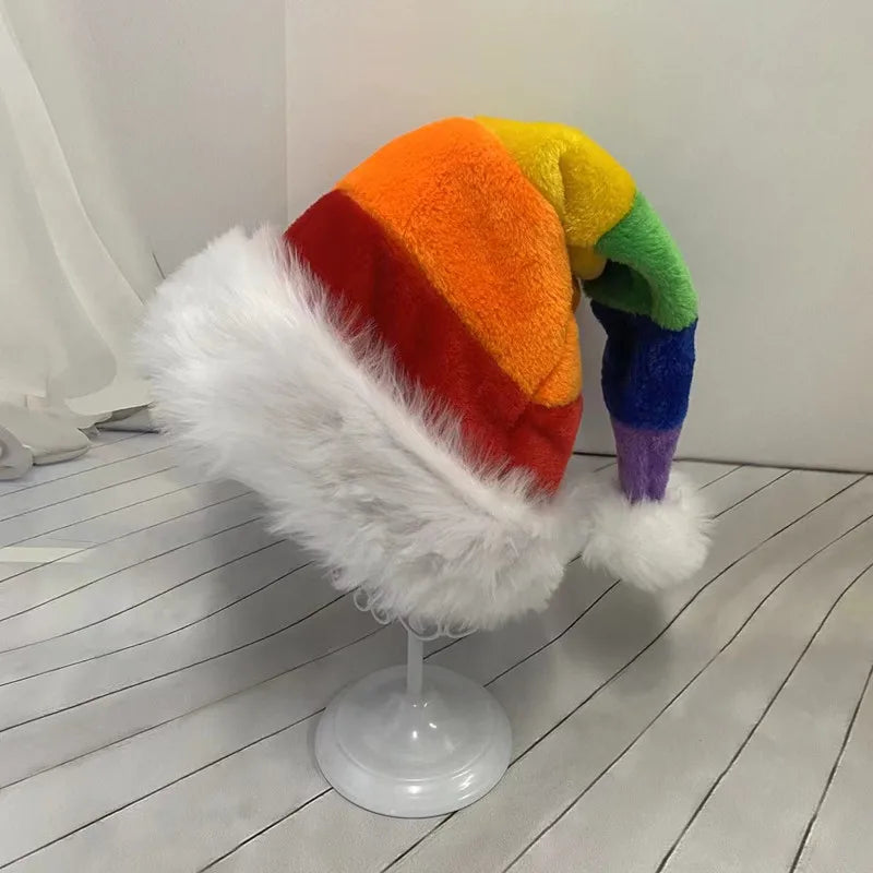 Unisex Plush Christmas Santa Hat - Holiday Party Accessory 2025 - ZOOMNSTORE