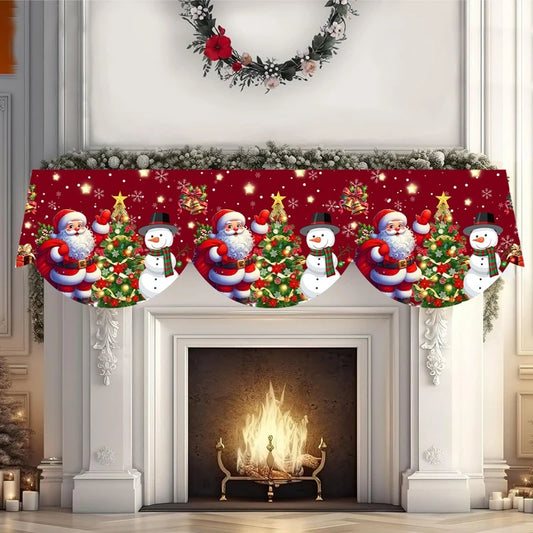 Christmas Snowman Scarf – Festive Fireplace Decorations & Holiday Home Decor 2025 - ZOOMNSTORE