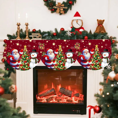 Christmas Snowman Scarf – Festive Fireplace Decorations & Holiday Home Decor 2025 - ZOOMNSTORE