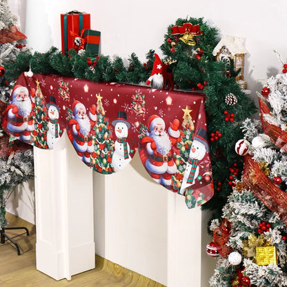 Christmas Snowman Scarf – Festive Fireplace Decorations & Holiday Home Decor 2025 - ZOOMNSTORE