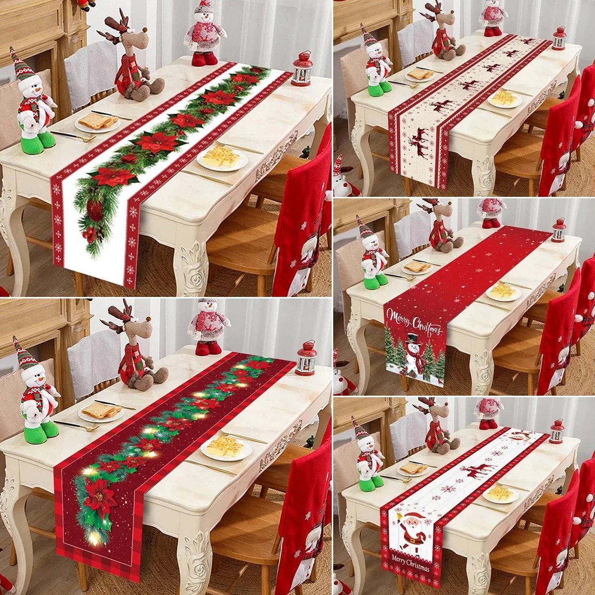 Christmas Table Runner - Holiday Decor for Home 2024  New Year Gift 2025 - ZOOMNSTORE