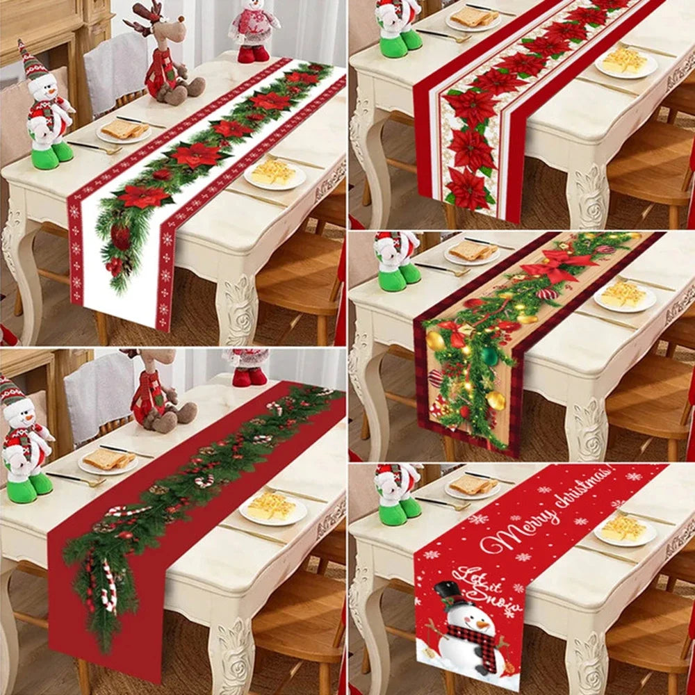 Christmas Table Runner - Holiday Decor for Home 2024  New Year Gift 2025 - ZOOMNSTORE