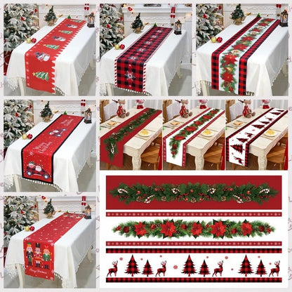 Christmas Table Runner - Holiday Decor for Home 2024  New Year Gift 2025 - ZOOMNSTORE
