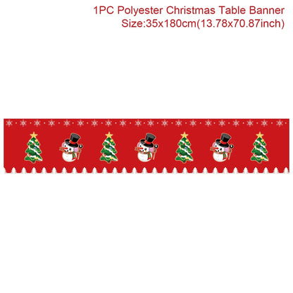 Christmas Table Runner - Holiday Decor for Home 2024  New Year Gift 2025 - ZOOMNSTORE