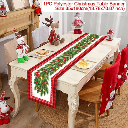 Christmas Table Runner - Holiday Decor for Home 2024  New Year Gift 2025 - ZOOMNSTORE