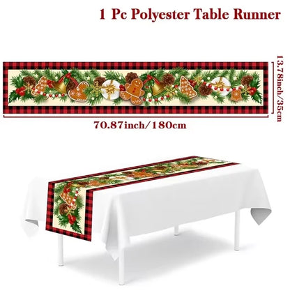 Christmas Table Runner - Holiday Decor for Home 2024  New Year Gift 2025 - ZOOMNSTORE