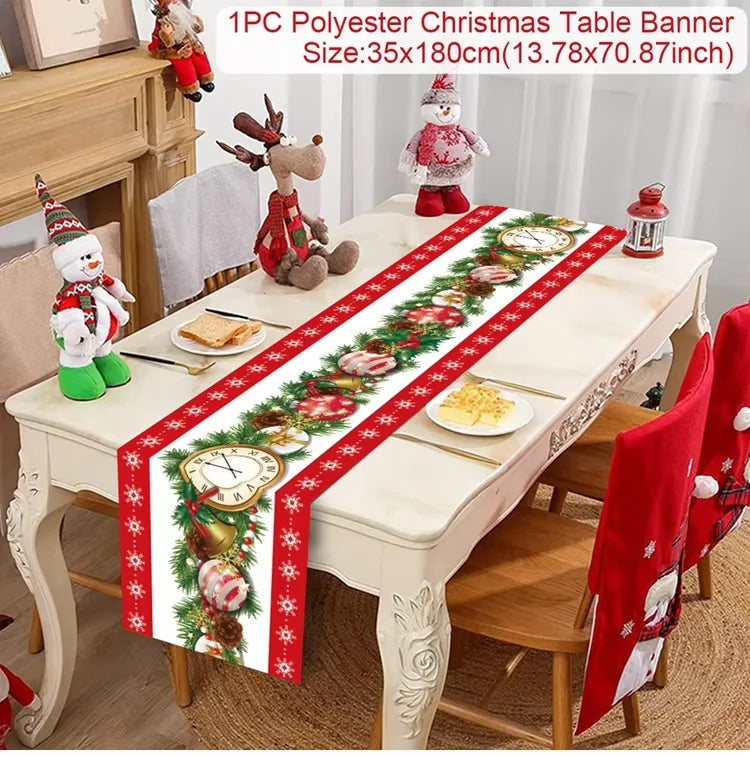 Christmas Table Runner - Holiday Decor for Home 2024  New Year Gift 2025 - ZOOMNSTORE