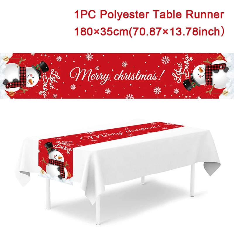Christmas Table Runner - Holiday Decor for Home 2024  New Year Gift 2025 - ZOOMNSTORE