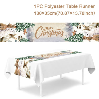 Christmas Table Runner - Holiday Decor for Home 2024  New Year Gift 2025 - ZOOMNSTORE